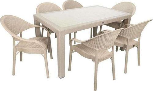 Elit Rattan 90x150 Eylül Koltuk Camlı Masa Takımı