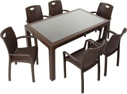 Elit Rattan 90x90 Zeugma Koltuk Camlı Masa Takımı