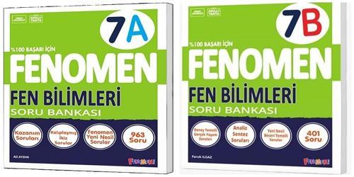 Fenomen Okul 2025 7. Sınıf Fen Bilimleri A + B Serisi Soru Seti 2 Kitap