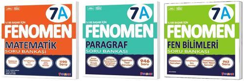 Fenomen Okul 2025 7. Sınıf Matematik + Paragraf + Fen A Serisi Soru Seti 3 Kitap