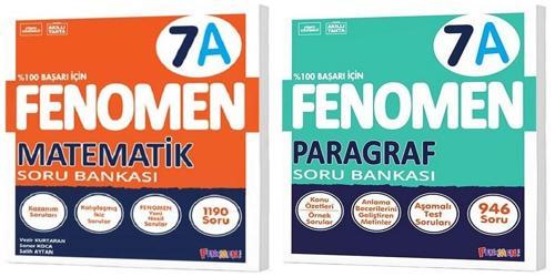 Fenomen Okul 2025 7. Sınıf Matematik + Paragraf A Serisi Soru Seti 2 Kitap