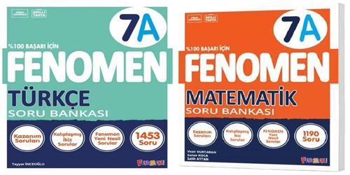 Fenomen Okul 2025 7. Sınıf Matematik + Türkçe A Serisi Soru Seti 2 Kitap