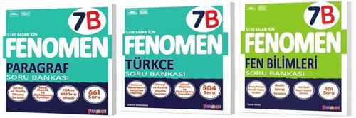 Fenomen Okul 2025 7. Sınıf Paragraf + Türkçe + Fen B Serisi Soru Seti 3 Kitap