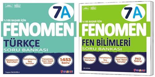 Fenomen Okul 2025 7. Sınıf Türkçe + Fen Bilimleri A Serisi Soru Seti 2 Kitap
