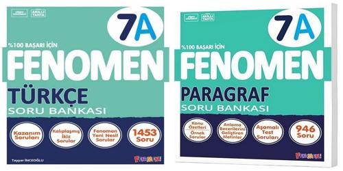 Fenomen Okul 2025 7. Sınıf Türkçe + Paragraf A Serisi Soru Seti 2 Kitap