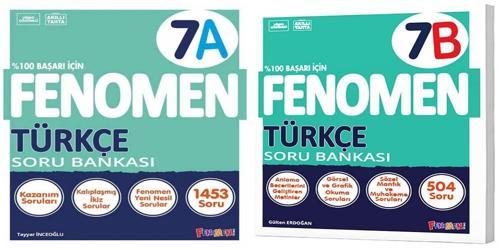 Fenomen Okul 2025 7. Sınıf Türkçe A + B Serisi Soru Seti 2 Kitap