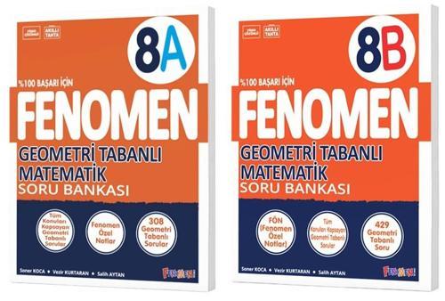 Fenomen Okul 2025 8. Sınıf Geometri A + B Soru Bankası Seti 2 Kitap