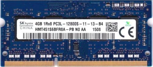 Hmt451S6Bfr8A-Pb No Aa 4 Gb Ddr3 1600 Mhz Pc3L 1.35V Notebook Ram