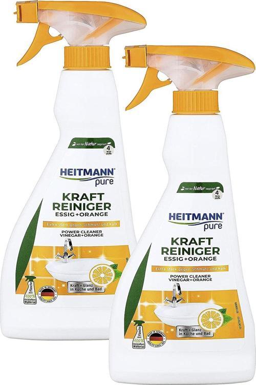Pure Güçlü Yüzey Temizleyici Sirke + Portakal 500 Ml x 2 Adet