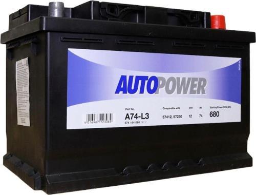 12 V 74  Ah 680 Aen Autopower Akü - Eski Akü İadesiz