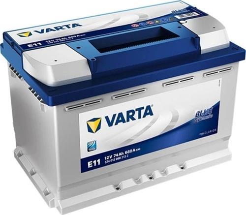 E11 Akü 12 Volt 74  Ah Amper 680 En Blue Dynamic 74 Ah