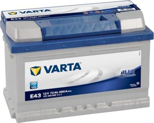 E43 12V 72  Ah 680A Blue Dynamic (Ford-Opel Alçak Tip) - Eski Akü İadesiz