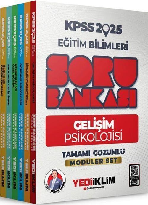 2025 KPSS Eğitim Bilimleri Tamamı Çözümlü Modüler Set Soru Bankası Yediiklim Yayınları