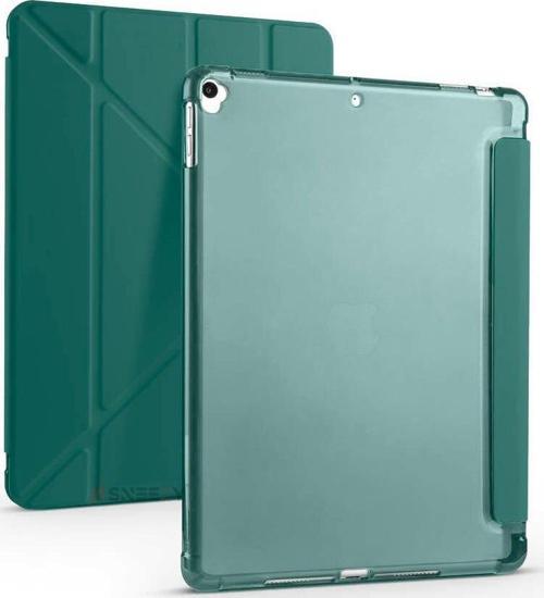 Apple iPad Pro 10.5 / Air 10.5 İnç Uyumlu Üçgen Katlanabilir Kalemlikli Standlı Akıllı Kılıf