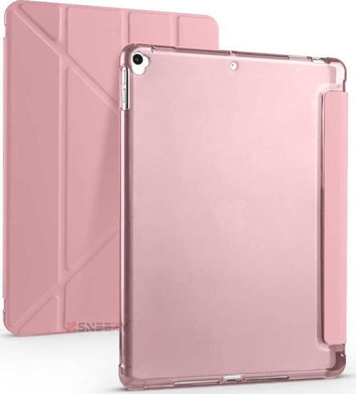 Apple iPad Pro 10.5 / Air 10.5 İnç Uyumlu Üçgen Katlanabilir Kalemlikli Standlı Akıllı Kılıf