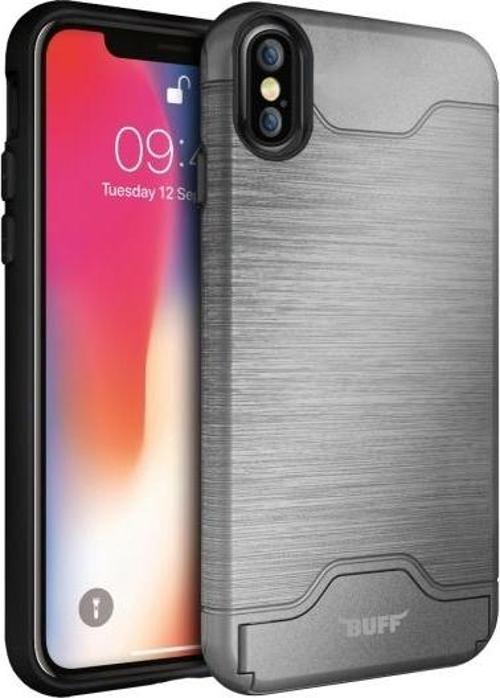 iPhone Xs Max ile Uyumlu Slim Folder Silver