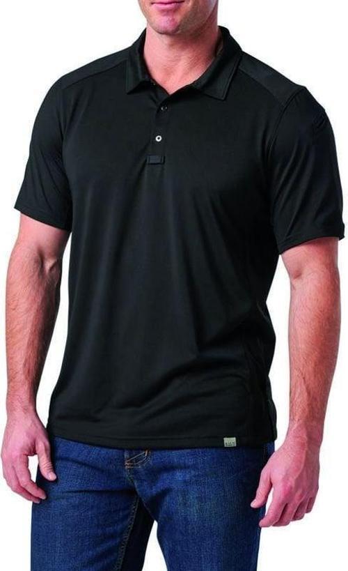 5.11 PARAMOUNT CREST POLO KISA KOL SIYAH TISORT