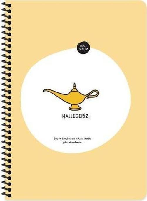 A4 80Yp.Kar.Spr.Stickerli Defter - Hallederiz