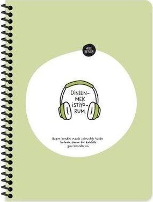 165225  80Yp.Kar.Stickerli Defter - Dinlenmek İstiyorum