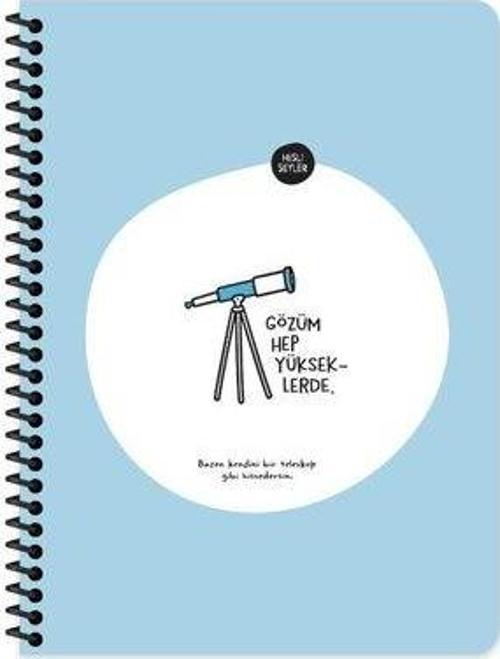 165225 80Yp.Kar.Stickerli Defter - Gözüm Yükseklerde