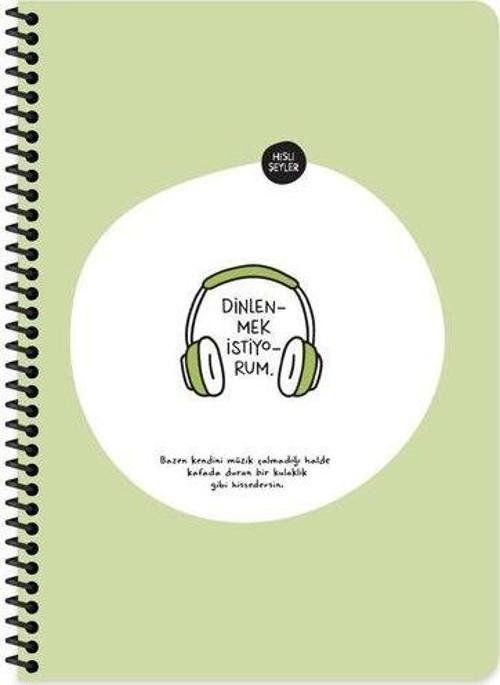 A4 80Yp.Kar.Spr.Stickerli Defter - Dinlenmek İstiyorum