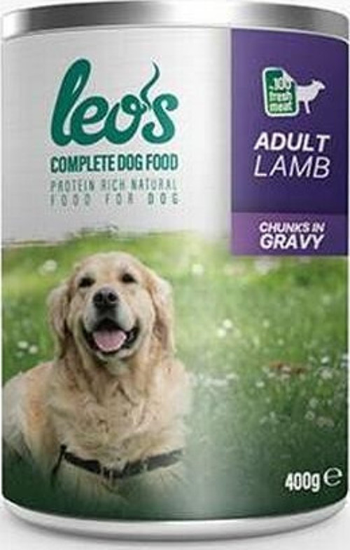Kuzu Parça Etli Soslu Yetişkin Köpek Konservesi 12 Adet 400 Gr