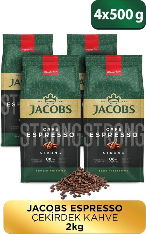 Cafe Espresso Çekirdek Kahve 500 Gr x4 Adet