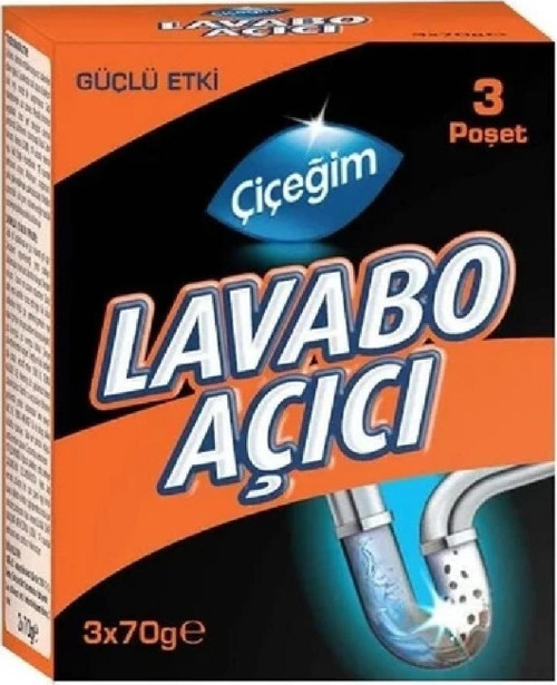 Lavabo Açıcı 3X70 gr Lavabo Açıçı
