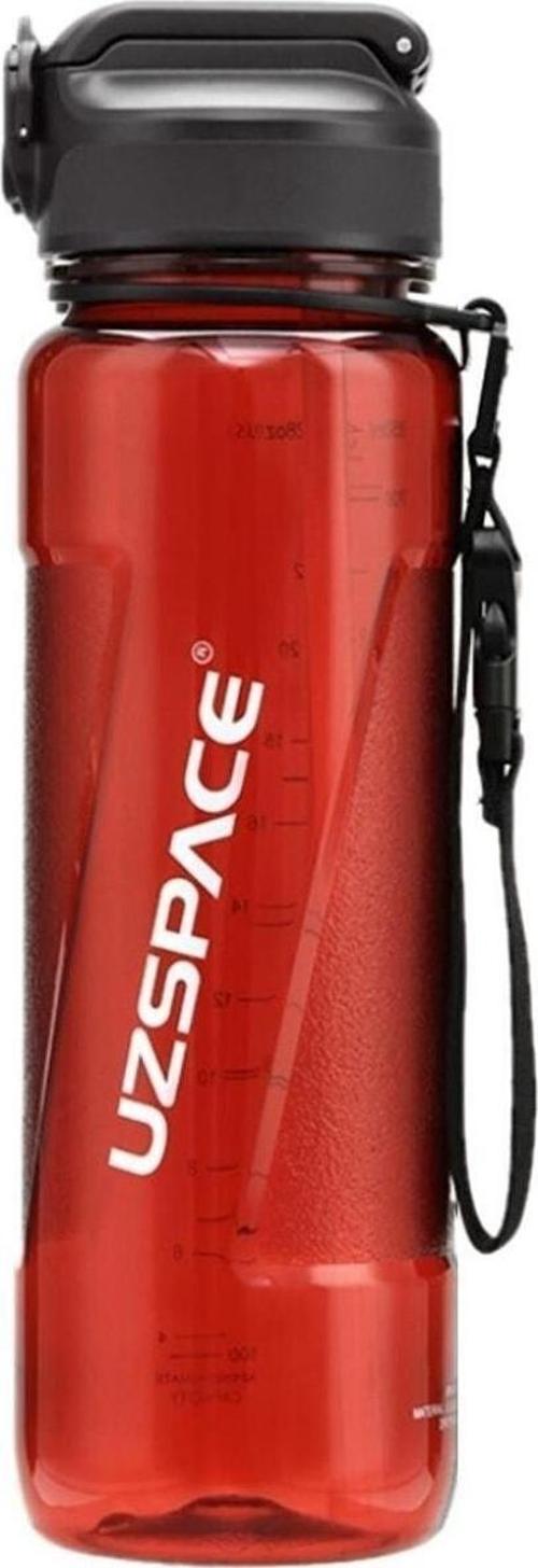 850ml Pipetli Ölçü Skalalı Şeffaf Gövde Tritan Su Matarası