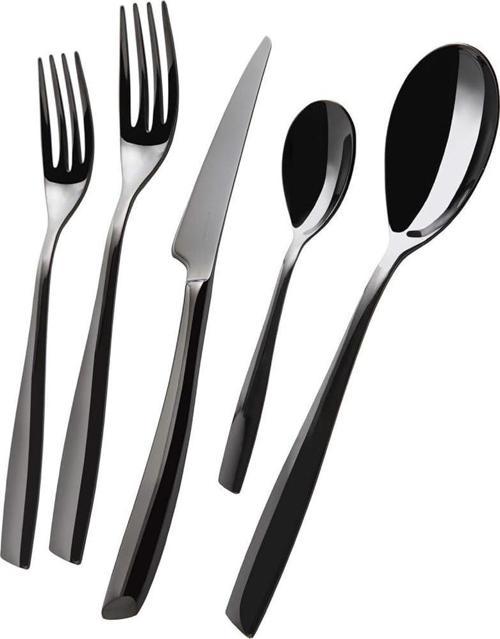 Riviera Black 30 Parça Çatal Bıçak Seti