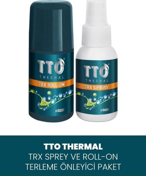 Trx Sprey + Roll-on Terleme Önleyici(ÇAY AĞACI YAĞI / TEA TREE OIL) 2'li Bakım Seti