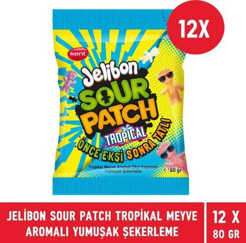 Sour Patch Tropikal Meyve Aromalı Yumuşak Şekerleme 80 gr - 12 Adet