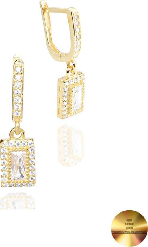 18k Serie Oro Sallantılı Baget Kadın Gümüş Küpe