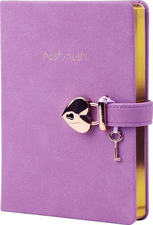 Victoria's Journals Vj Not Defteri Hush Hush Kilitli 13X18Cm 80 Gram 160 Yaprak Çizgili Lila 1333