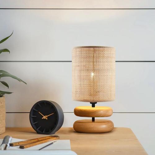 Nuna Bambu Rattan Ahşap Abajur 241470