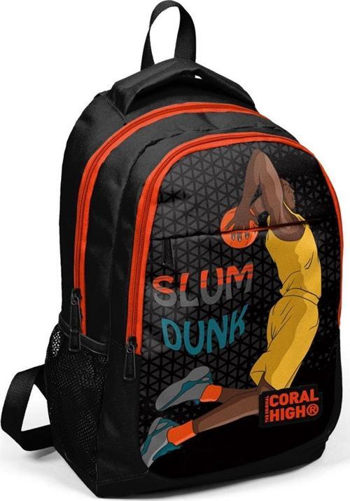 Basketbolcu Siyah Erkek Çocuk İlkokul Ortaokul Sırt Çantası