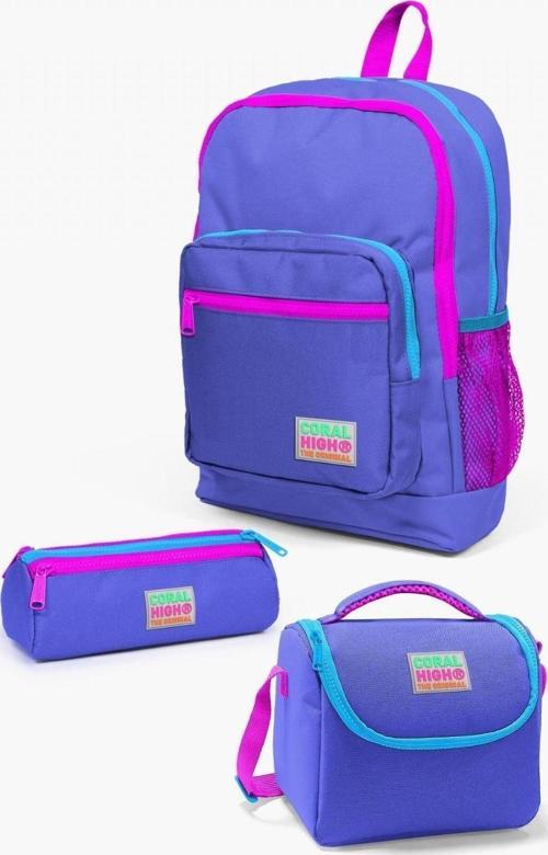 Kids Lavanta Kız Çocuk 3’lü Okul Çanta Seti