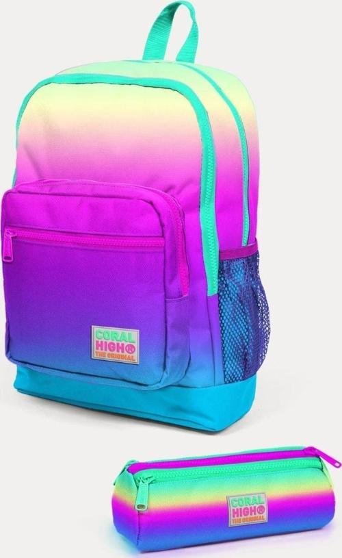 Kids Renk Geçişli 2'li Okul Çanta Seti - Kız Çocuk