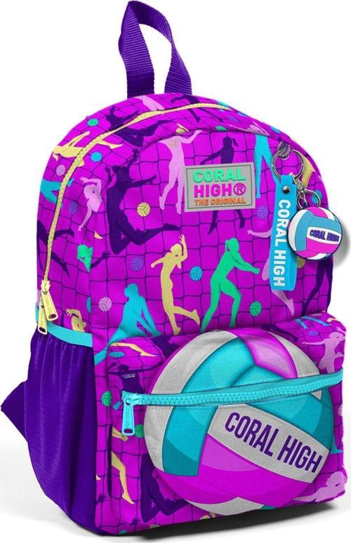 Pembe Mor Voleybol Mini Yuva Sırt Çantası - Kız Çocuk