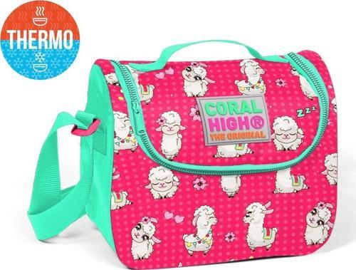Pembe Lama Desenli Termoslu Beslenme Çantası - Kız Çocuk