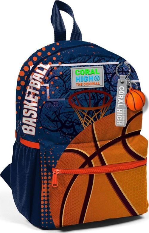 Turuncu Lacivert Basketbol Mini Yuva Sırt Çantası - Erkek Çocuk