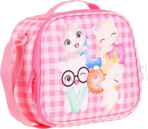 Kids Isı Yalıtımlı Kız Çocuk Pembe Sevimli Love Beslenme Çantası