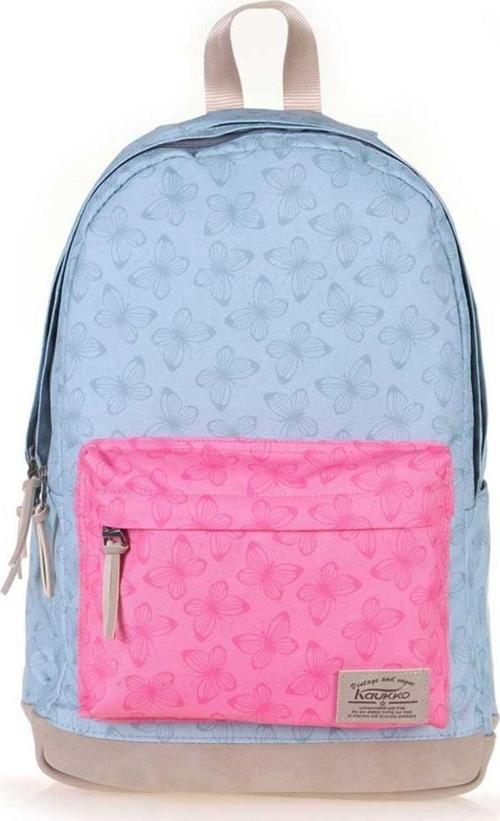 Wichlight Butterfly Kız Çocuk Okul ve Günlük Sırt Çantası - Mavi Pembe