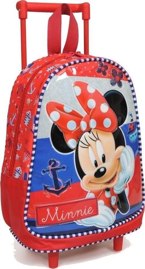 Minnie Mouse Çekçek Kırmızı Anaokul Çantası (73171)