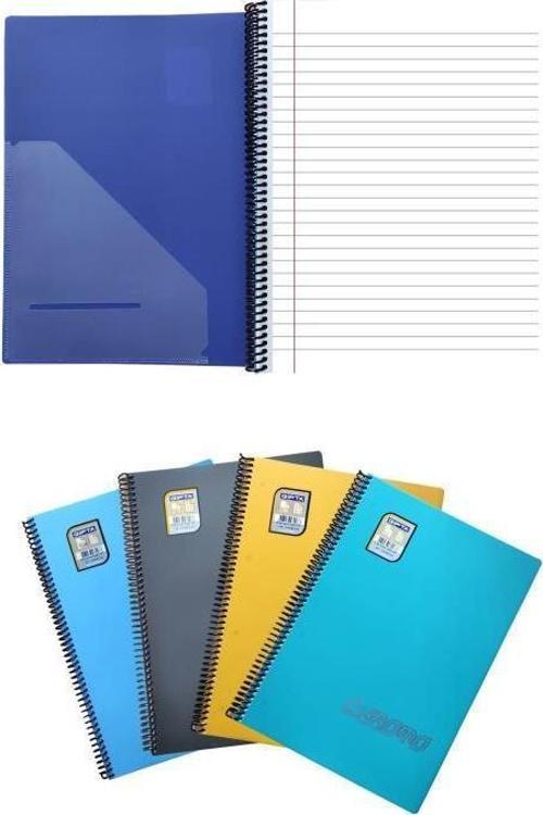 Chromo 100 Yp. A4 Spiralli Pp. Kapak Defter Çizgili 4'Lü