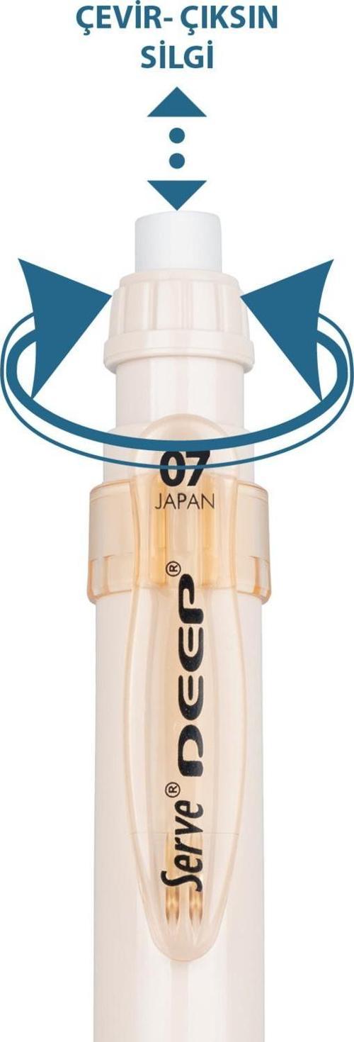 Versatil Kalem (Mekanik Kurşun Kalem) Deep 0.7 Mm Fildişi Sv-Deep-07-Fd