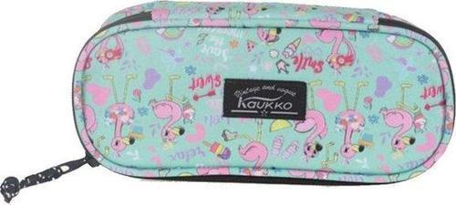 Nature Özel Bölmeli Junior Kalem Çantası Mint Flamingo K2329