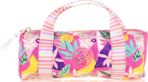 Travel Double Stripe Kalem Çantası Pink K2595