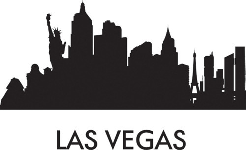 LAS VEGAS FOLYO STİCKER 20cm uzunluk