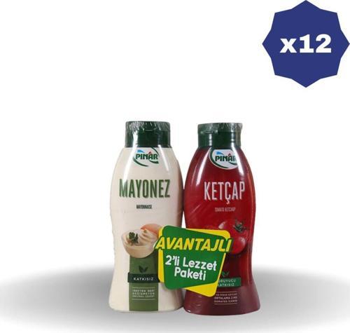 Ketçap 600 Gr + Mayonez 500 Gr X 12 Adet